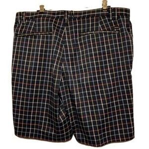 Izod Golf Size 38 Blue Muli Color Plaid Shorts